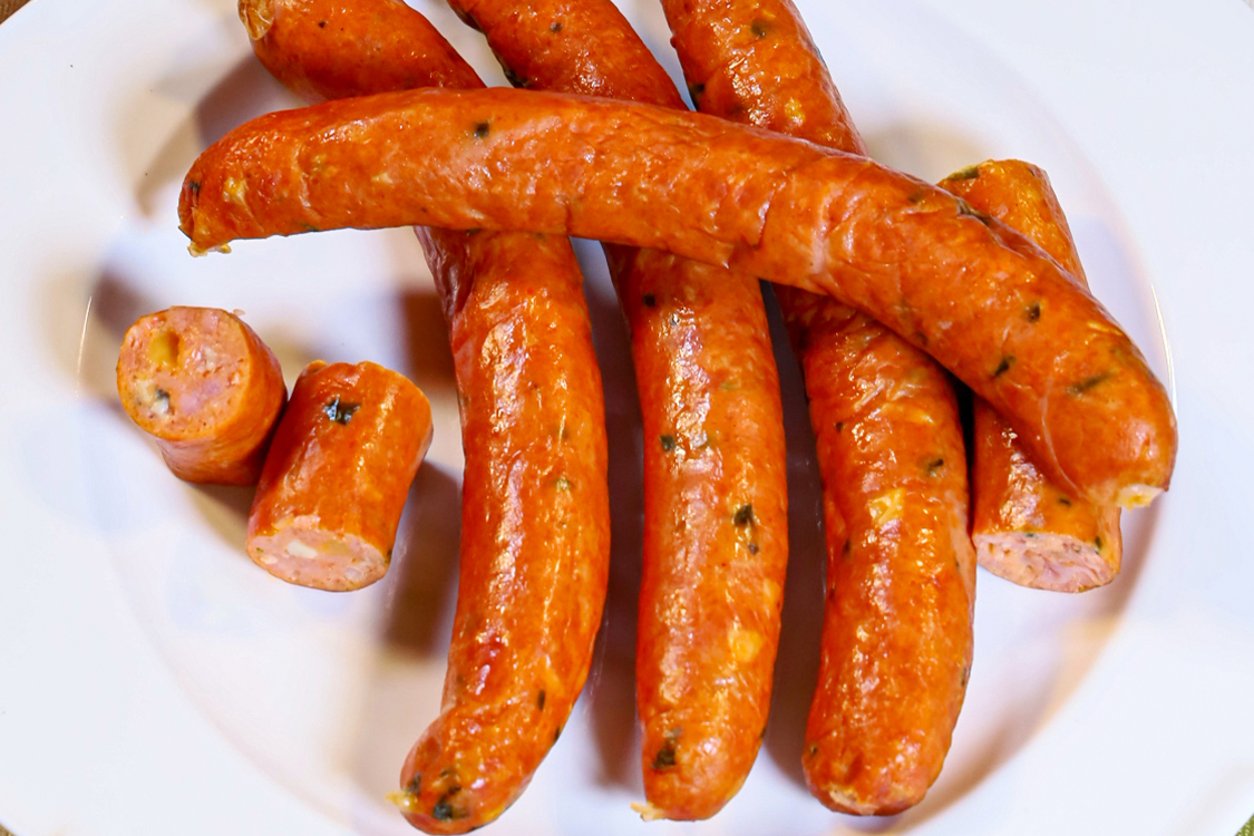 奶酪香腸(羅勒葉）